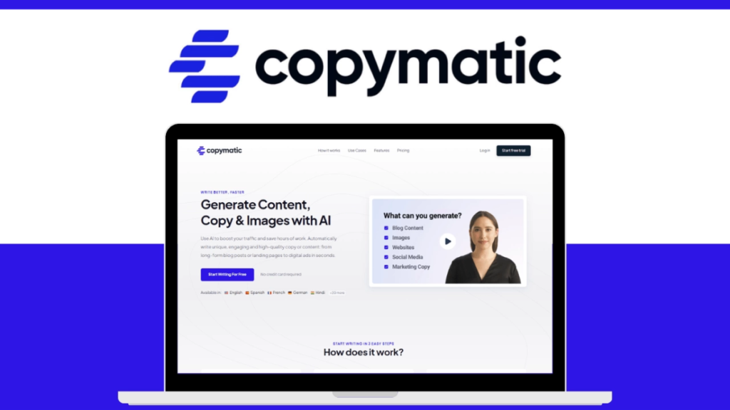 copy matic ai content writing tool